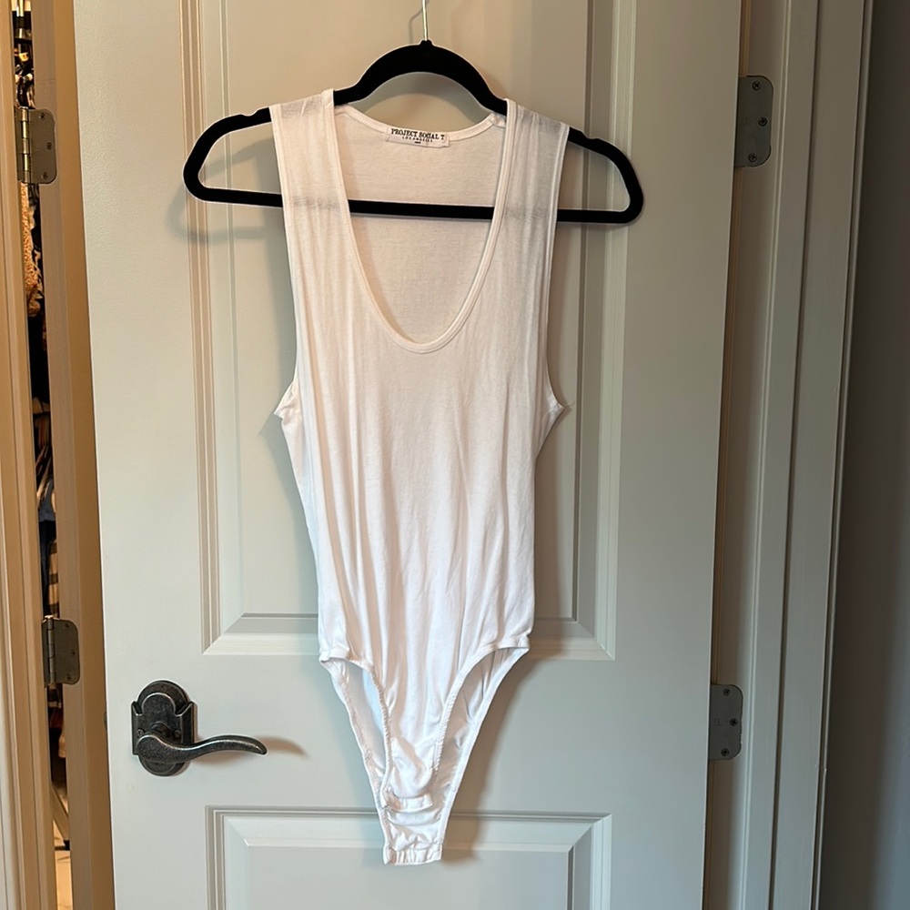 White cotton bodysuit